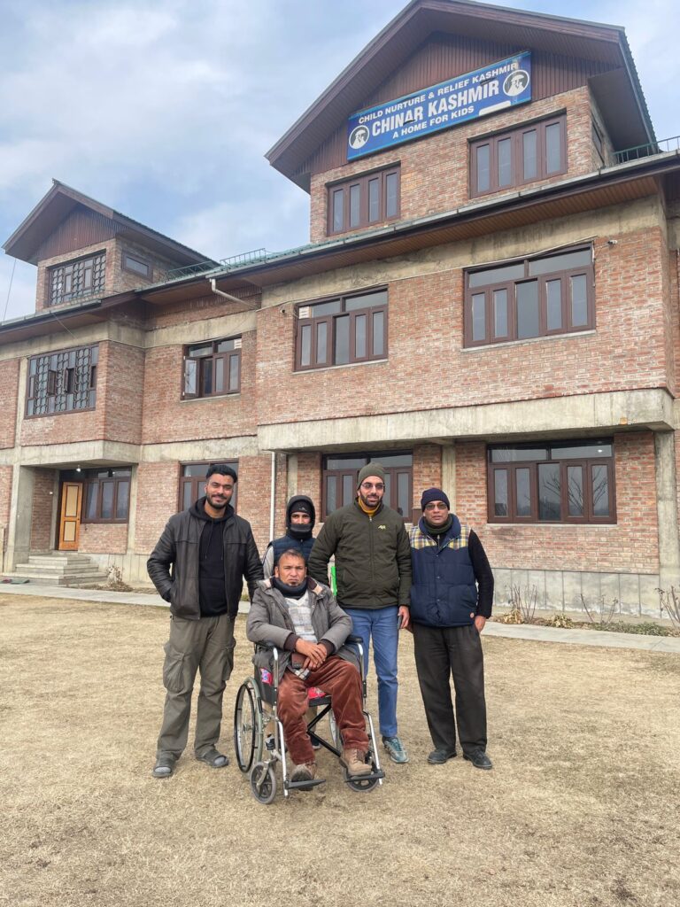 A picture from JKHCA's Digital Literacy Program for Visually Impaired Children held at CHINAR Kashmir