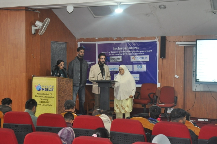 A picture from Project Jyoti organized at NIELIT, Srinagar between 8 to 10 Nov 2025.